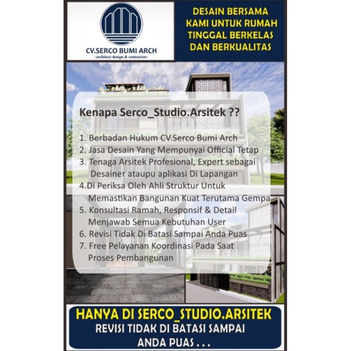 JASA DESAIN ARSITEK RUMAH [MURAH MEWAH PROFESIONAL]