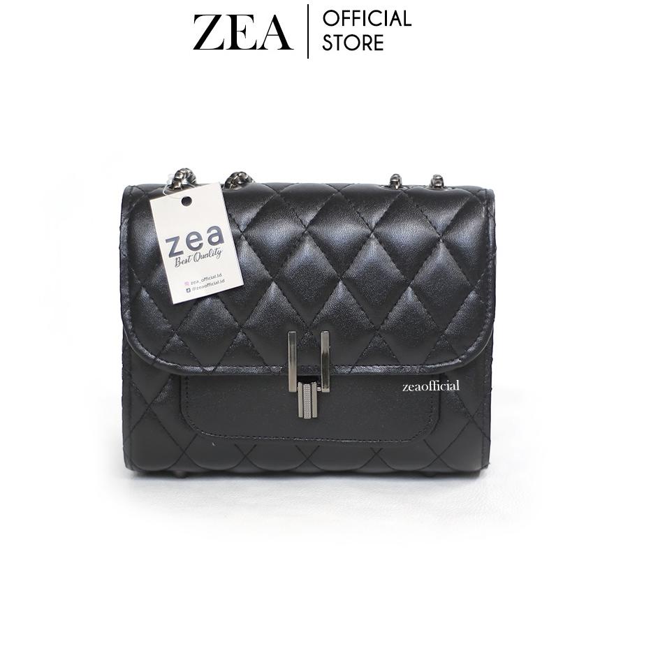 Barang Pilihan.. [Zea Official]- Tas Selempang Wanita Slingbag Quilted Sling Bag - Tas Rantai Ulir S