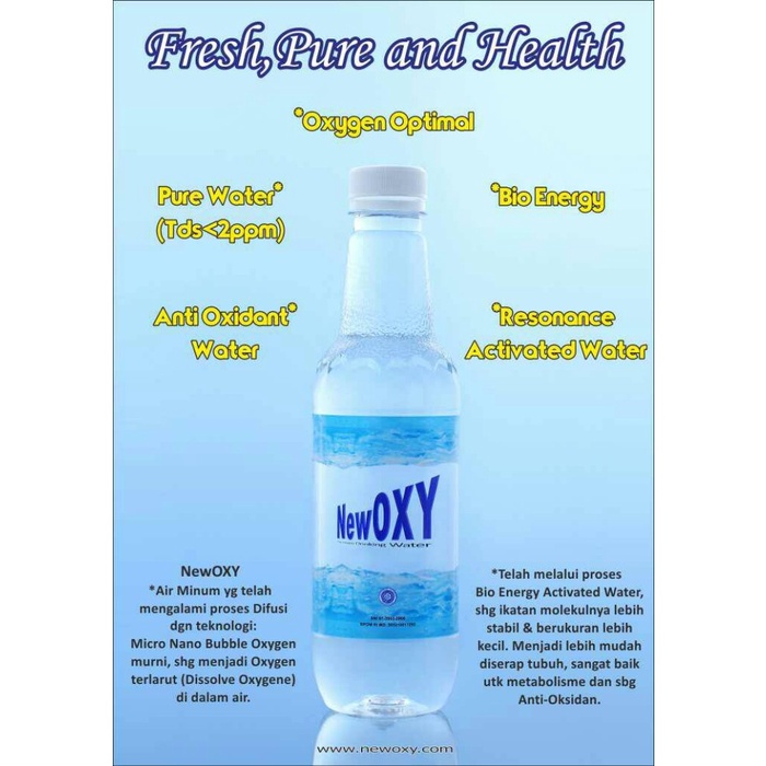 

COD NewOXY Oxygenated Drinking Water Air Minum Oksigen New OXY 25btl 458ml