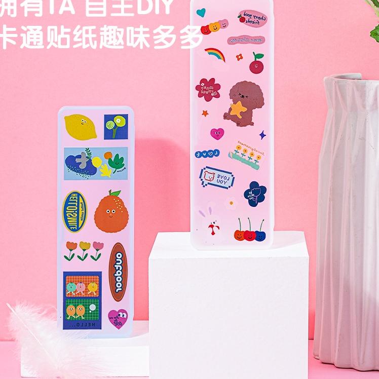 

✔ Deli Pencil Pouch / Kotak Pensil Transparant Lucu DIY dengan Hiasan Sticker 71005 Big Sale