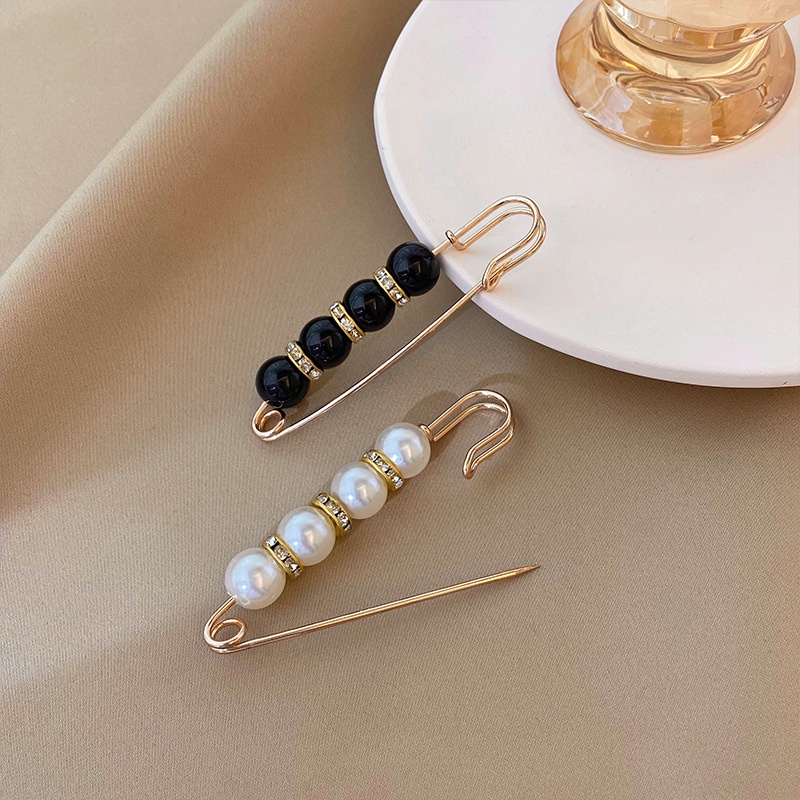 Sweet Fashion Temperament Pearl Brooch Pin Ins Trendy Simple Accessories