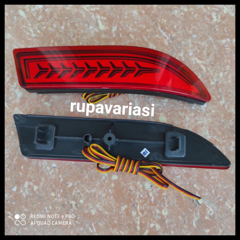 LAMPU reflektor bumper belakang daihatsu terios / rush lama 2006 sampai 2010 2009 2008 2007 mata kucing lampu plasma cob running sen sein kedip