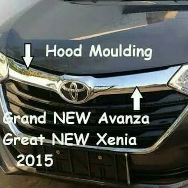 HOOD MOULLDING GRAND AVANZA XENIA 2016- AKSESORIS EKSTERIOR MOBIL