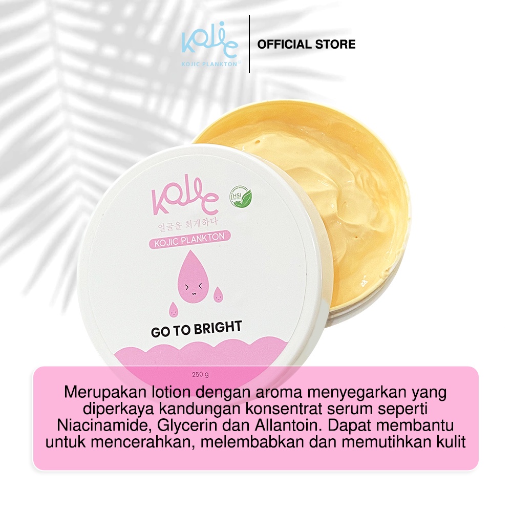 Kojic Plankton Bright &amp; Glow Body Niacinamide  Serum Terbaru | KOJIC BY PLANKTON NR Glow Crystal Bright Serum Original Mencerahkan Wajah Mengatasi Kulit Kering &amp; Kusam BPOM Body Serum Go to Bright by Kojic Plankton Opium Ultra Bright &amp; Glow Solution Body