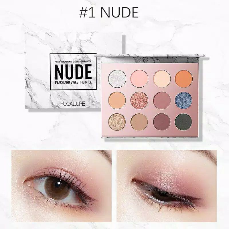 Focallure 12 Colors Eyeshadow Palette Original BPOM Eye Shadow