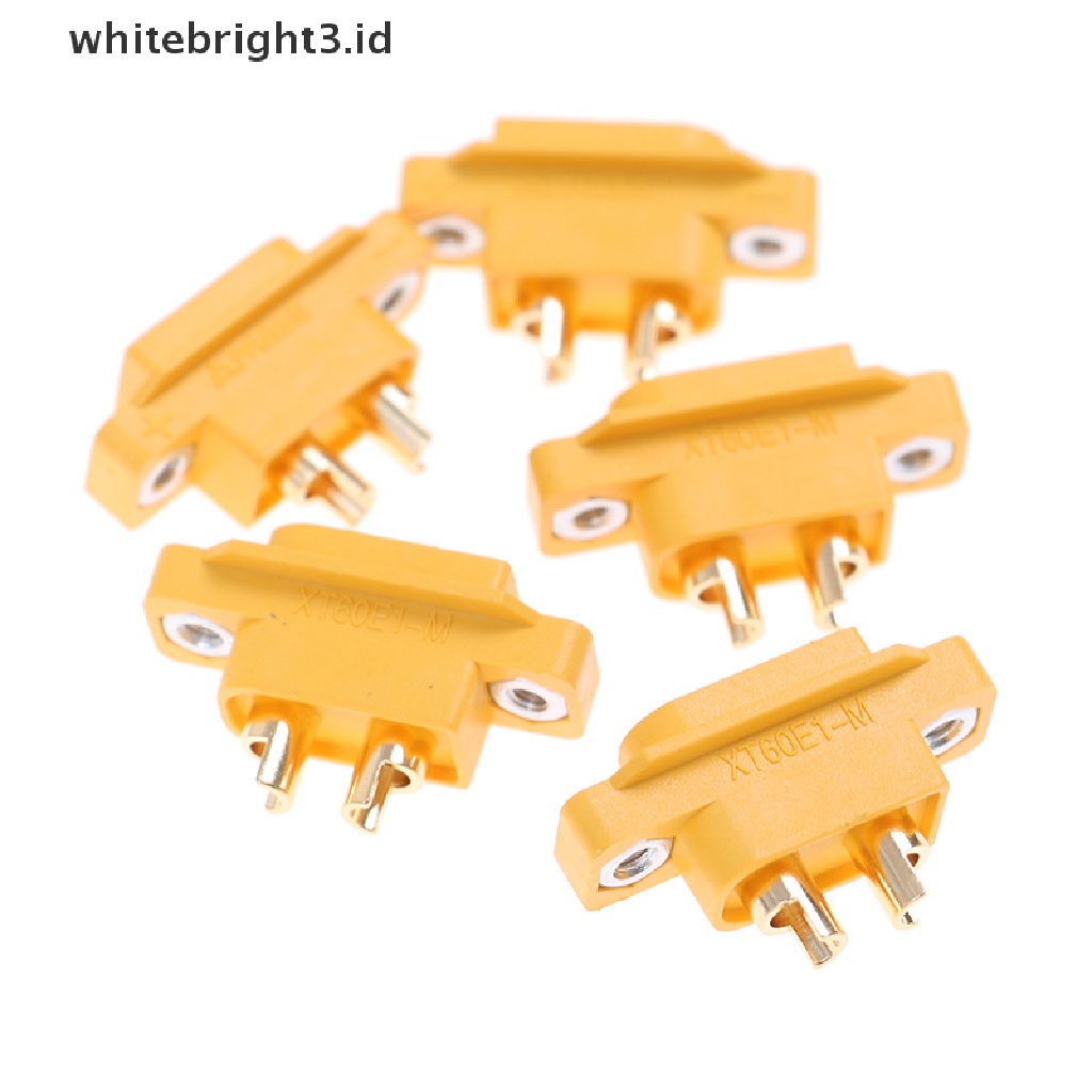 (whitebright3.id) 5pcs AMASS XT60E-M Plug XT60 Male Untuk RC Drone FPV Racing