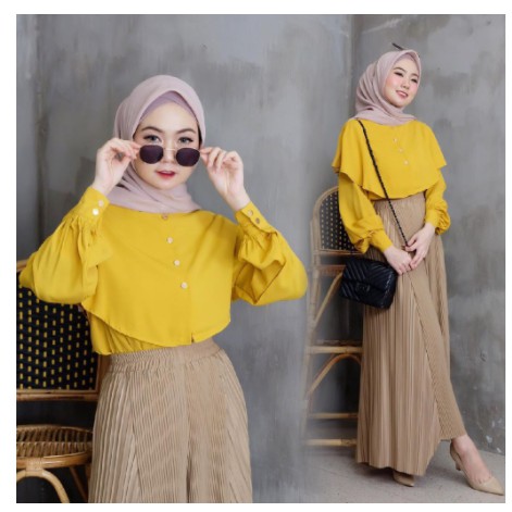 Blouse Parka Basic Parka Murah Blouse Blus Atasan Wanita Baju Wanita Blouse Lengan Panjang Parka