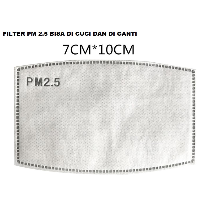 MASKER ANAK COTTON ANTI VIRUS ANTI POLUSI DENGAN FILTER PM2.5