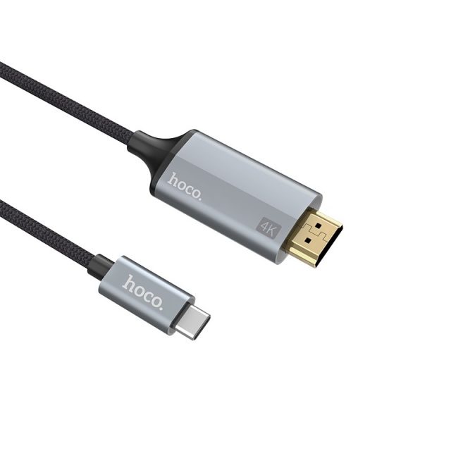 Hoco Kabel HDMI 4K Adapter ke USB Type C - UA13 - Black/Gray