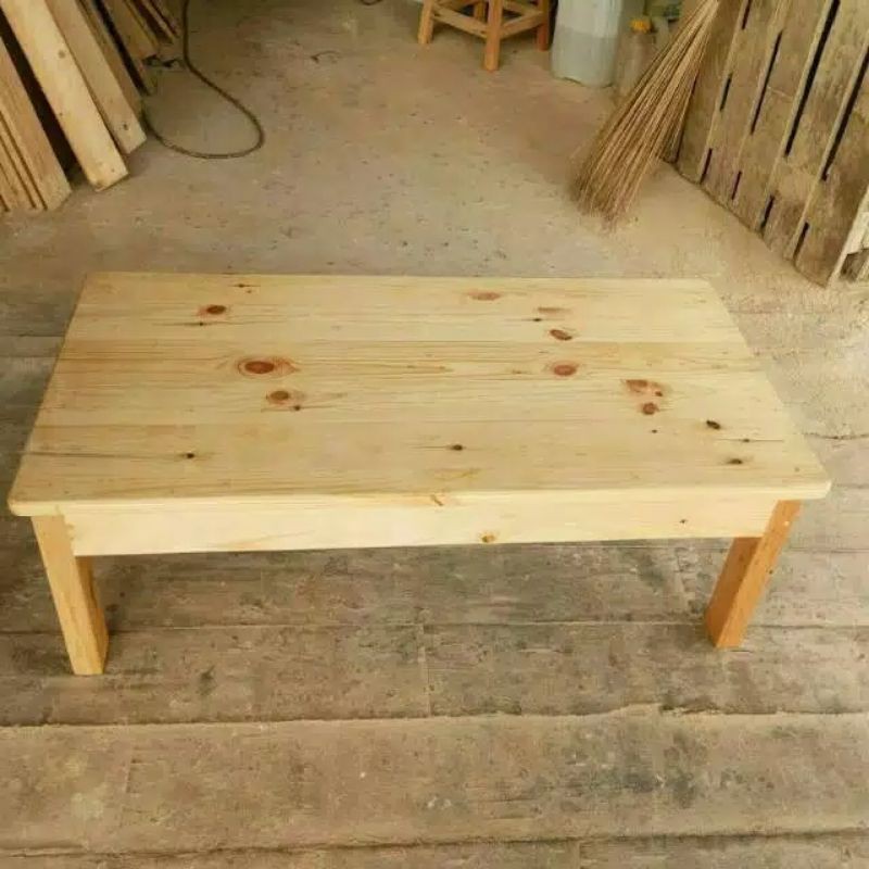 MEJA LESEHAN KAYU JATI BELANDA
