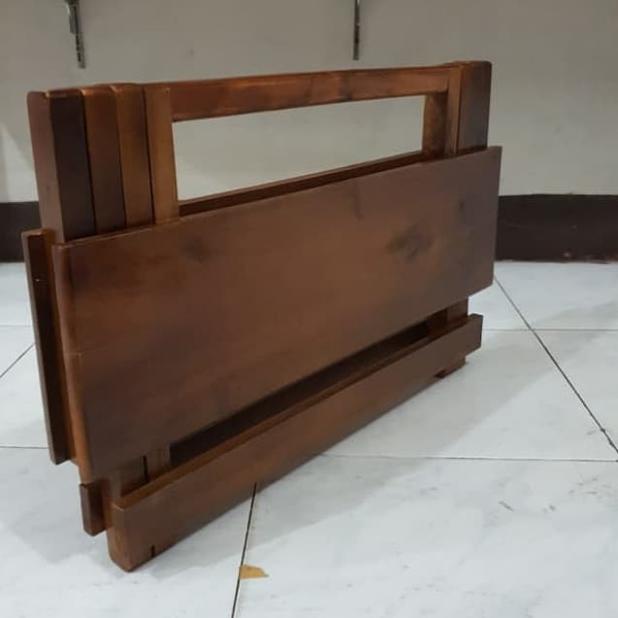 ➬ Meja Lekar Kayu Multifungsi, Rekal Lipat Kayu, Meja Belajar Lipat Kayu ➤