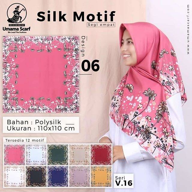 UMAMA SCARF, JILBAB MOTIF UMAMA,HIJAB UMAMA SILK MOTIF, HIJAB S4 UMAMA