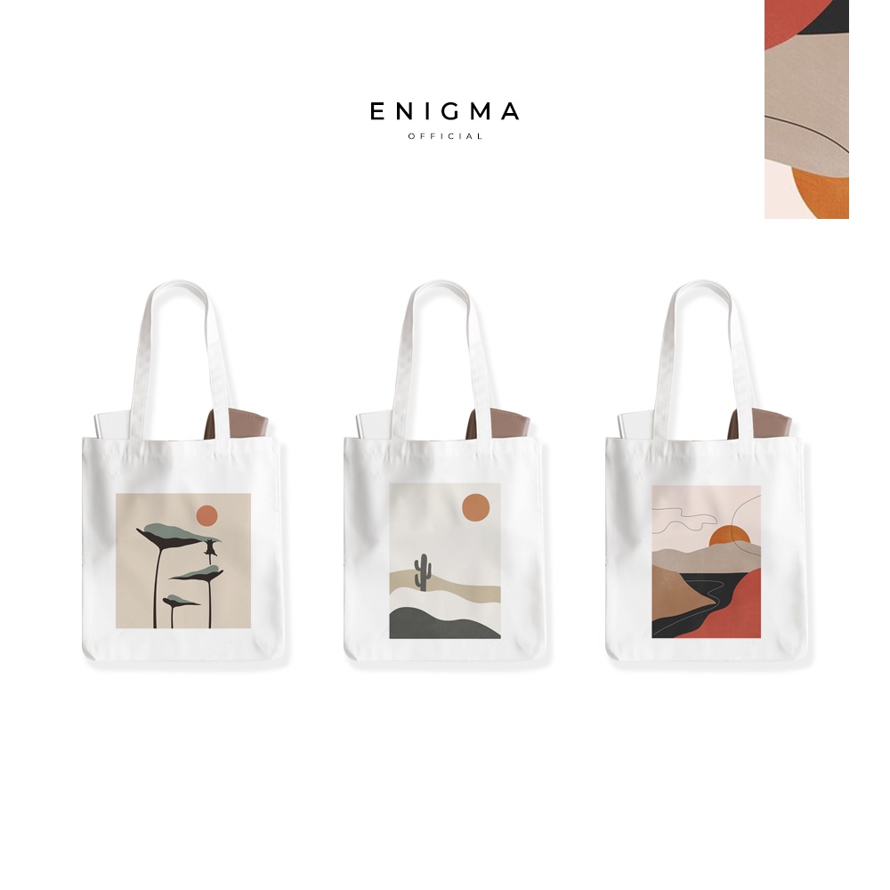 TOTEBAG KANVAS TAS WANITA AESTHETIC ORIGINAL ENIGMA