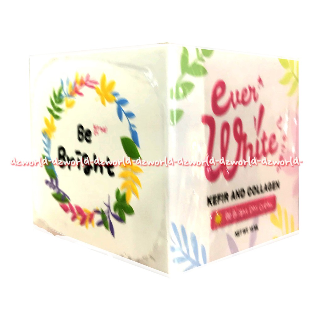 Ever White Kefir And Collagen Be Bright Day Cream And Night Cream 15ml Krim Wajah