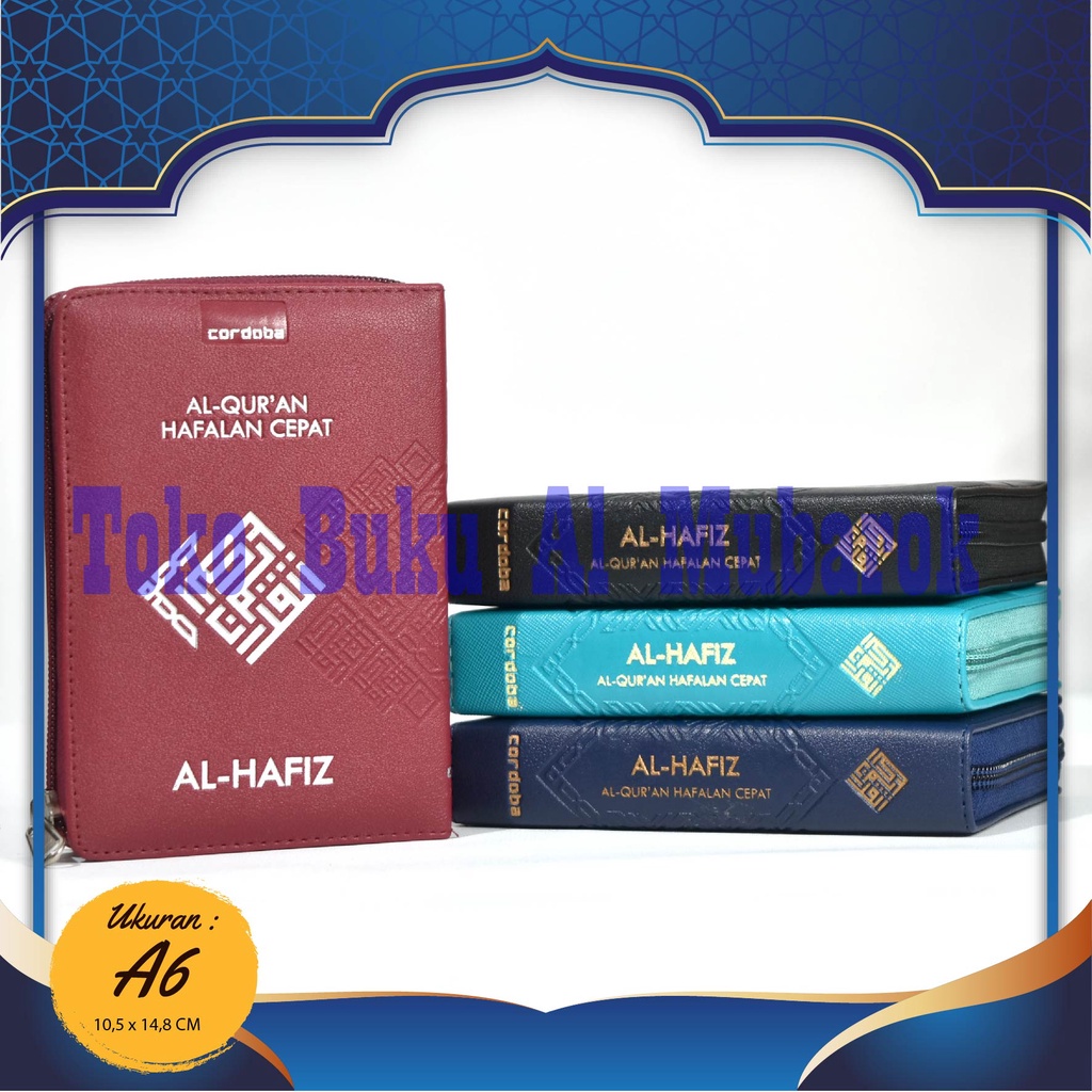 COD Al Quran Hafalan AL HAFIZ CORDOBA Ukuran A6 Resleting Non Terjemah, Al Quran Tajwid Warna Ukuran