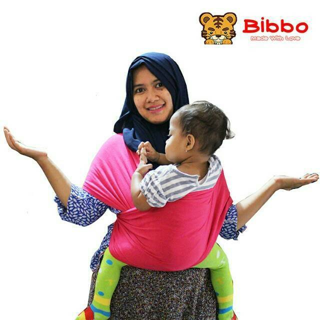 Geos Gendongan Kaos Bibbo 2in 1 BEST SELLER [ Tanpa kemasan pouch bibbo]