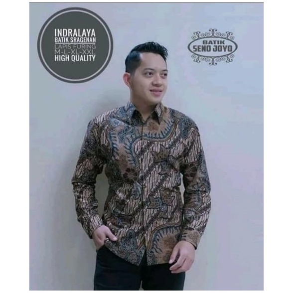 INDRALAYA SENOJOYO KEMEJA BATIK PRIA SOLO LENGAN PANJANG LAPIS FURING ATASAN PREMIUM MODERN PEKSI GUMELAR PEKSI SEMANDING MERAK ROJO SEKAR JAGAD JAGAD KUSUMO SALENDRA BOJA MERAH KOPI LASEM SADEWO PARANG KAWUNG AJISAKA LAKSONO BATIKSOLOAMANAH BATIK SOLO