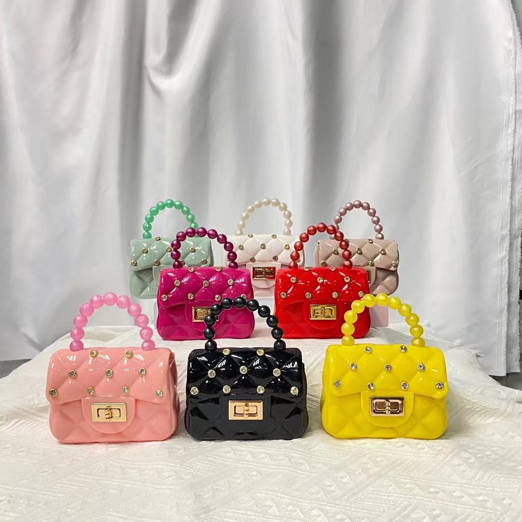 Tas Selempang Mini Wanita Mini Pearl Diamond