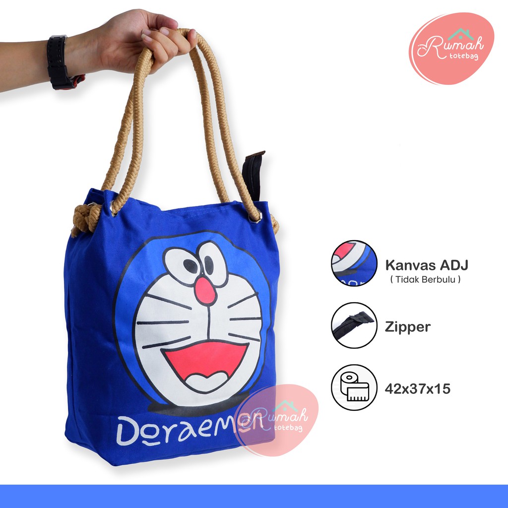 TAS_BDG - TOTEBAG UNIK KARAKTER KARTUN