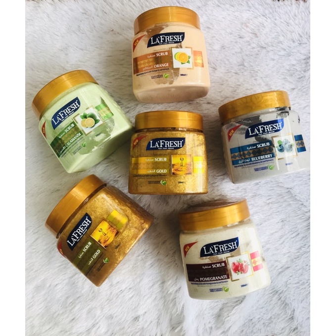 Jual La Fresh Face and Body Srcub 500ml Shopee Indonesia