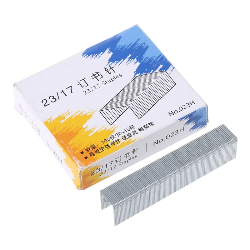 Mary 1000Pcs/Box Heavy Duty23Per10 Metal Untuk Staples Stapler Kantor Sekolah Supplie