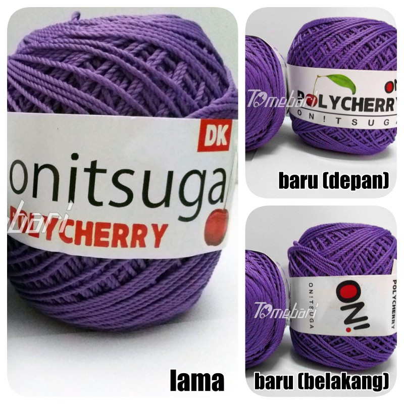 BENANG RAJUT POLYESTER  POLYCHERRY UNGU TUA TBP- 012
