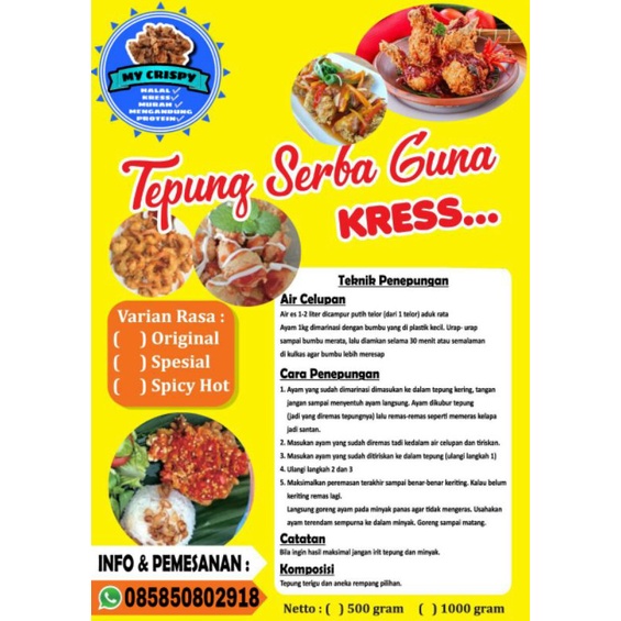 

TepungCrispyMurah/Tepungkrispy/TepungKress