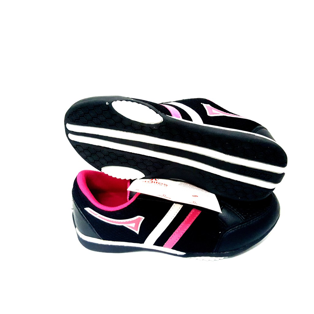 Sepatu lari olahraga sport running gaya trendy merek ARDILES imei warna HITAM PINK,Awet &amp; Empuk