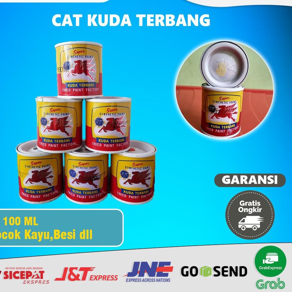 

Ready stock vn Cat Minyak Kuda Terbang Terbang Kecil 100 ml Kayu Besi Plastik Anti Karat ME Ready St