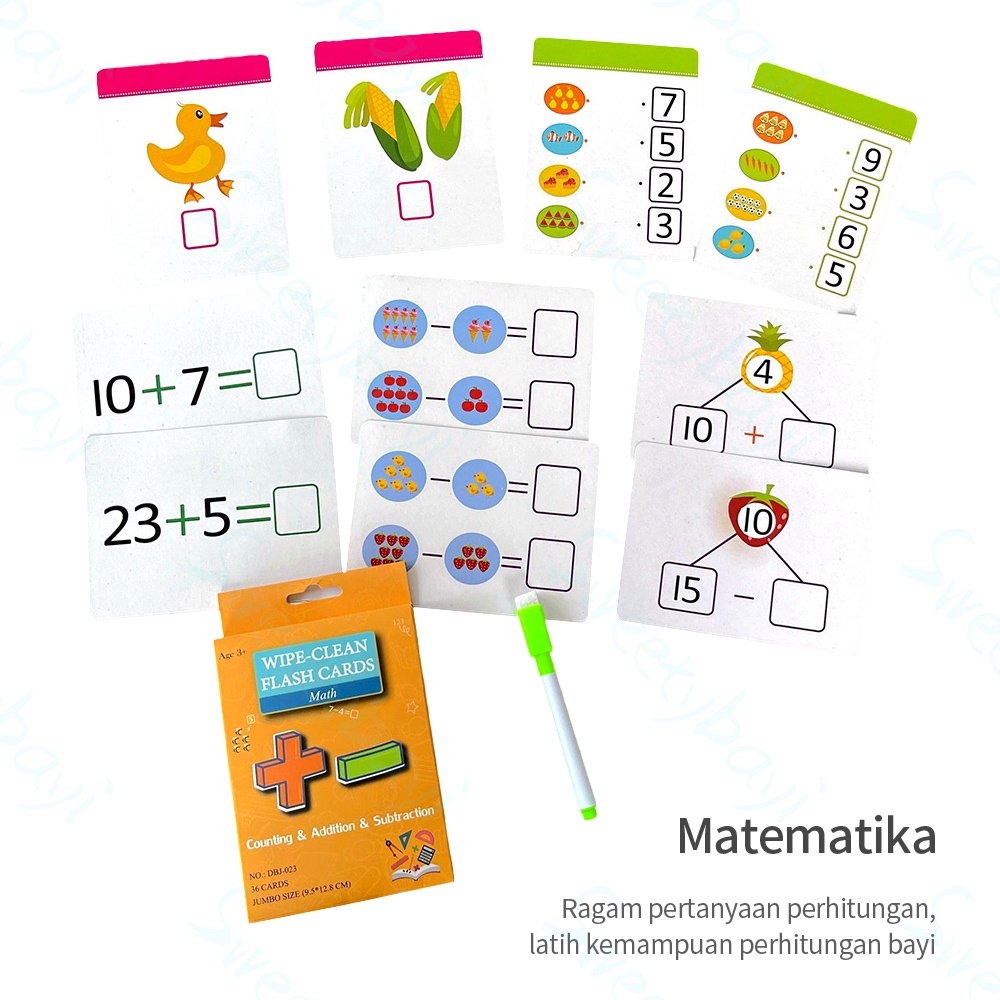 Mainan edukasi anak kartu abjad belajar anak flash card