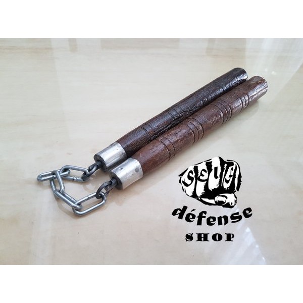 Double Stick-Nunchaku Local Product-Bahan Kayu Aren