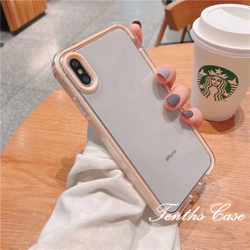 Samsung A14 A04 A04s A23 A53 A13 A03 A22 A52 A72 A32 A12 S20 FE A50 A50s A30s A51 3in1 Casing Handphone Transparan Soft Cover