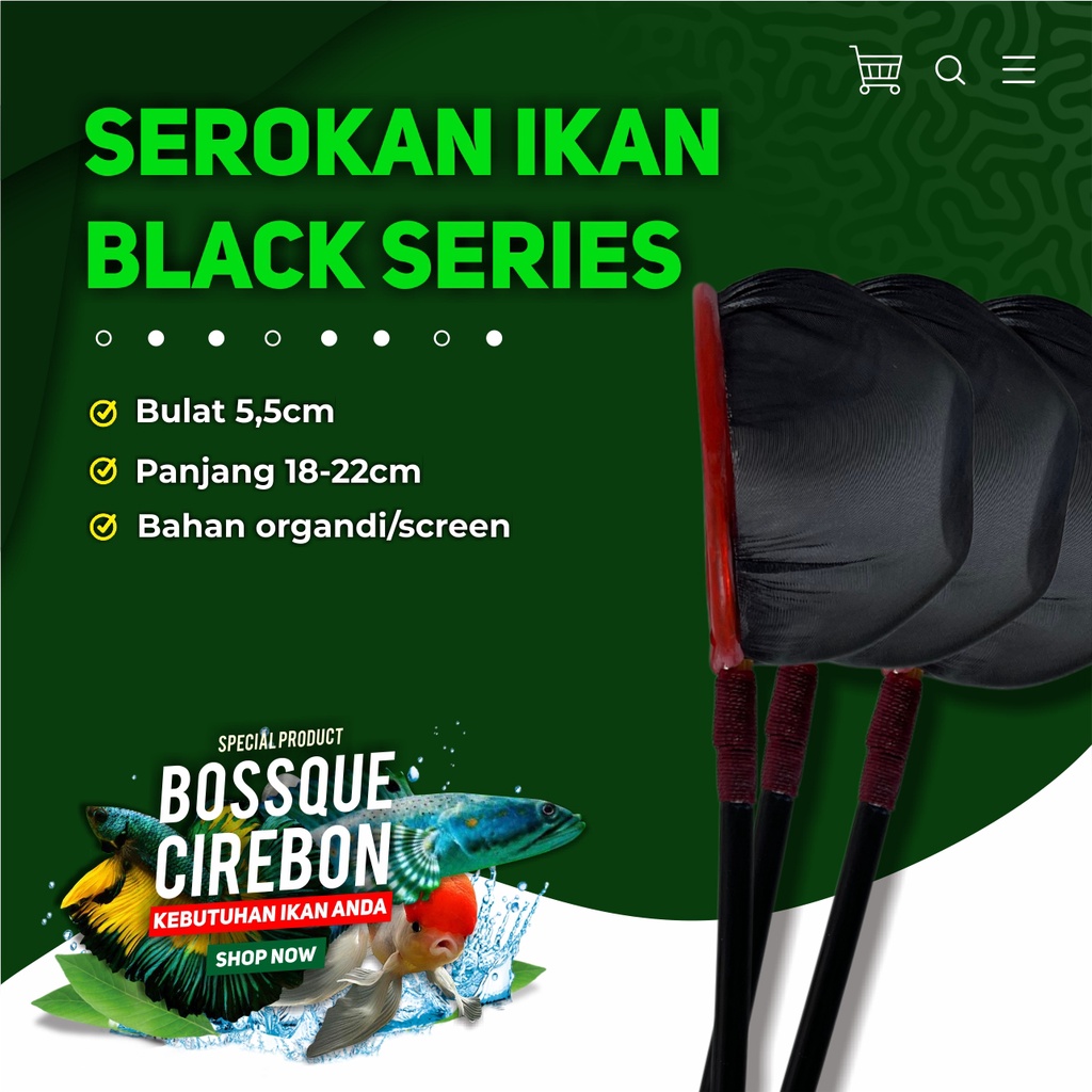 Serokan Ikan Cupang Bambu Mental Stick Black Series Seser Saringan Sauk Kutir Encu Cangkang Artemia 