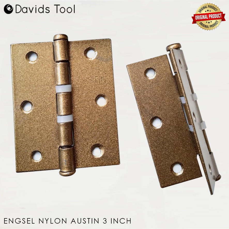 Engsel Jendela Pintu Nilon Austin Kuning 3 Inch