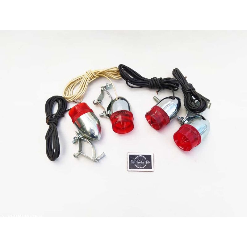 Lampu riting onthel / lampu variasi onthel onta / aksesoris sepeda tua / sepeda onthel