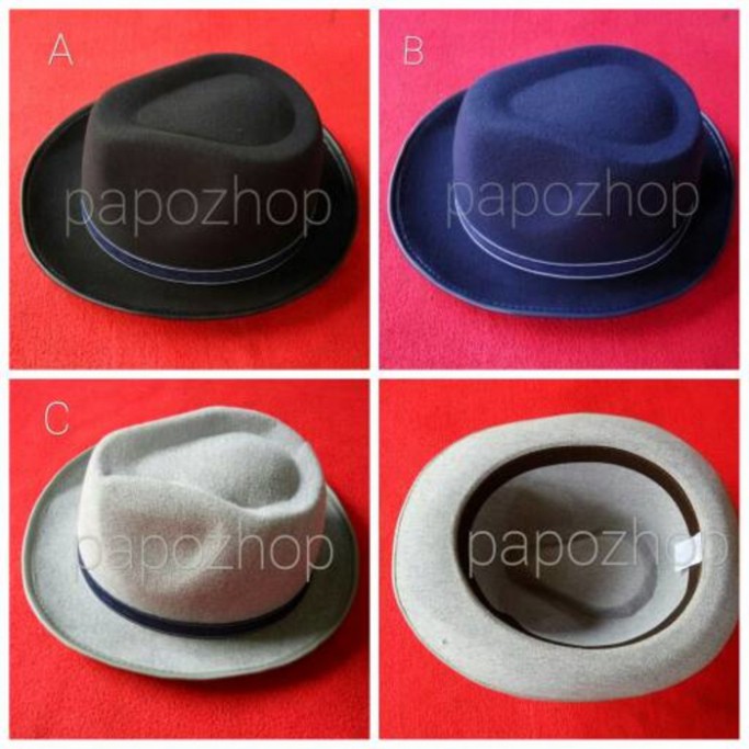 HOT SALE - TOPI FEDORA BELUDRU COWBOY DEWASA PRIA WANITA FLOPPY PANTAI TOPI PRIA KEKINIAN