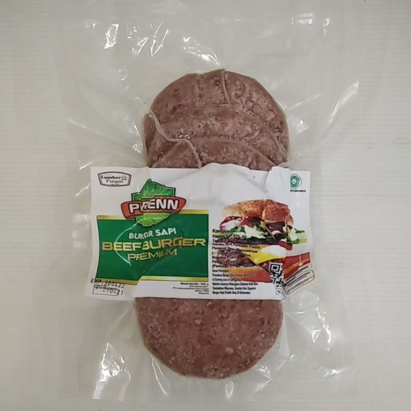 Perenn Burger Sapi Premium 300gr Isi 6pcs / Beef Burger Premium