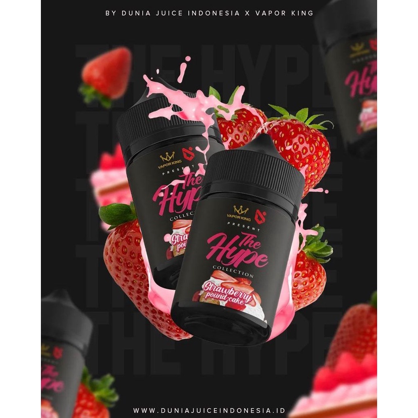 LIQUID 60ML THE HYPE STRAWBERRY POUNDCAKE