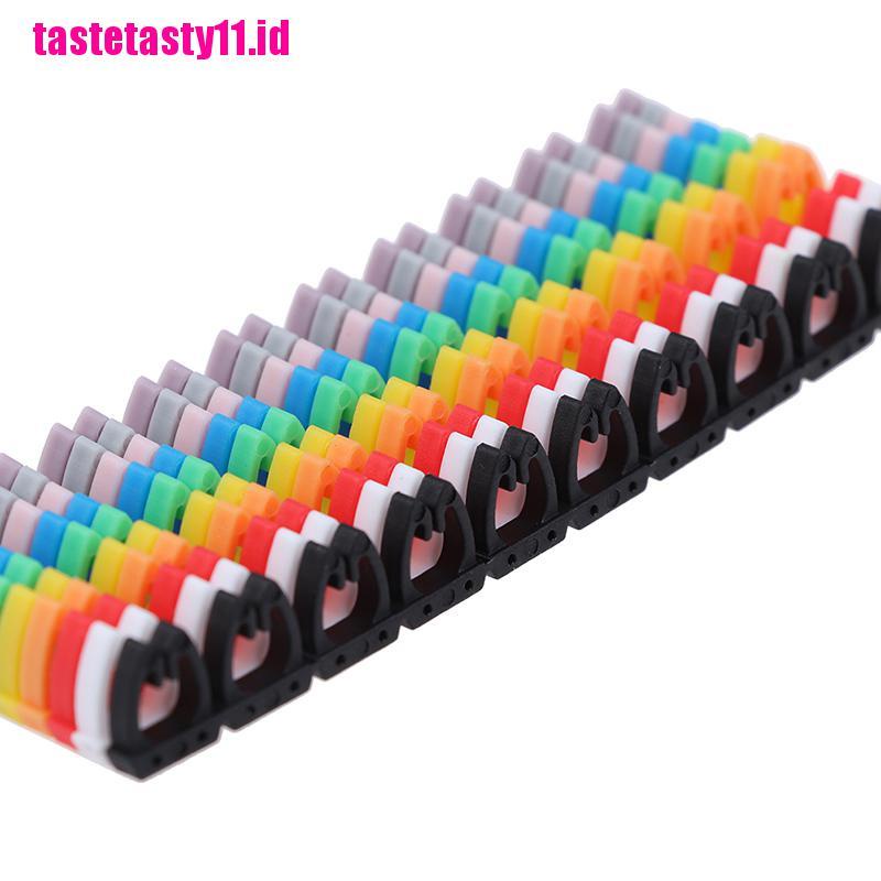 100 Pcs / lot Label Penanda Kabel RJ45 CAT5 / CAT6 Tahan Air