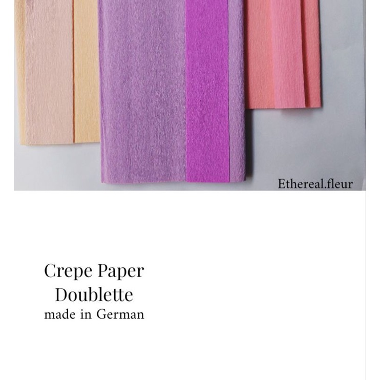 

Crepe Paper Doublette made in German High Quality Crepe paper kertas Crepe buatan Jerman