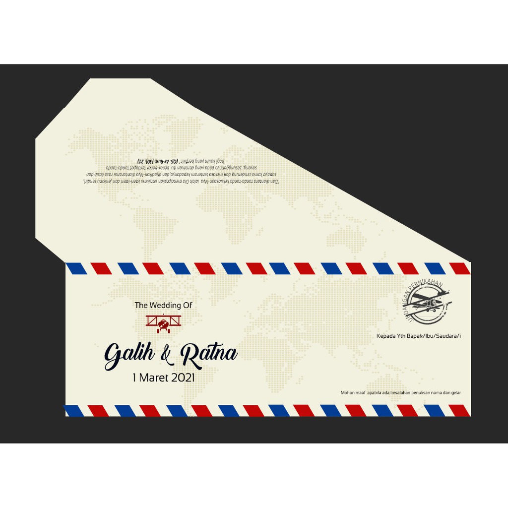 

Amplop Undangan Boardingpass