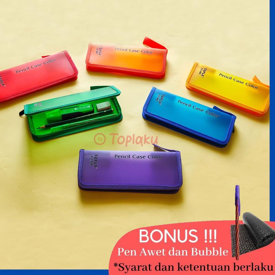 

♠FLASHSALE♠ Tempat Pensil Transparan Laki Laki Perempuan Kotak Pensil Pinsil Pencil Case Large Capac