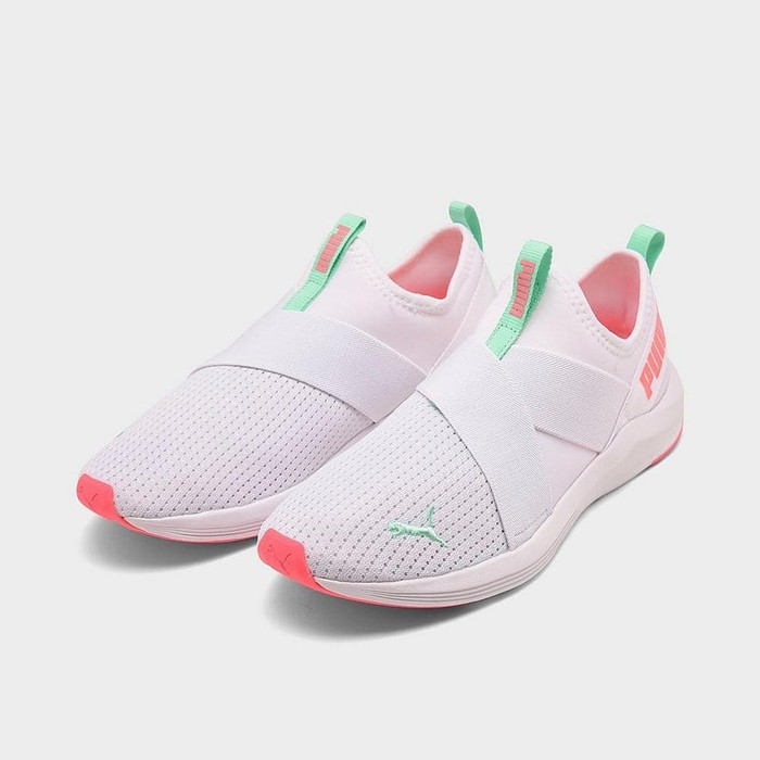 Sepatu running puma Prowl Slip On Wns Puma White-Ignite Pink 193078 04