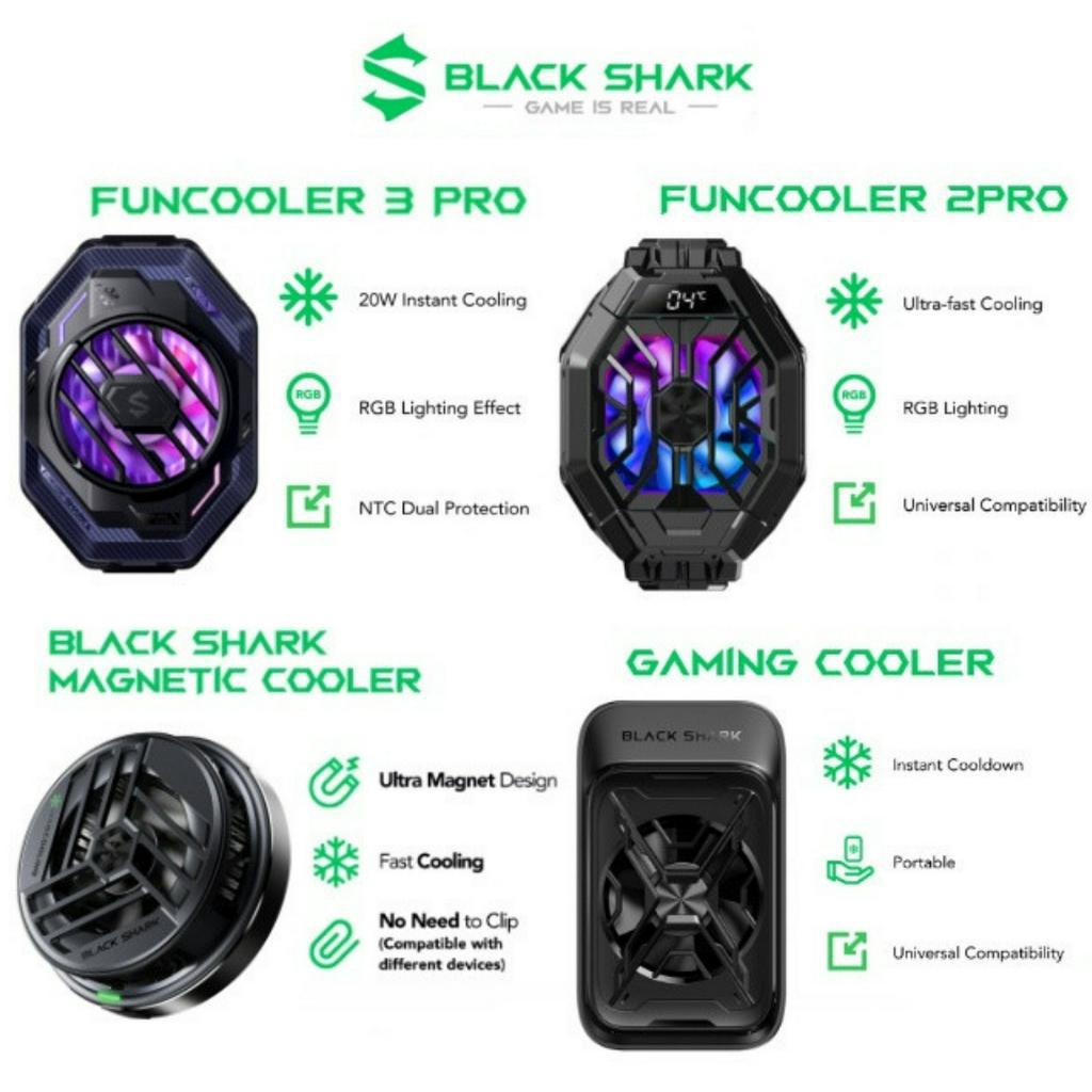 Black Shark Fun Cooler 3 Pro 2 Pro Magnetic Gaming Cooler Thermoelectric Fast Cooling Technology Blackshark funcooler