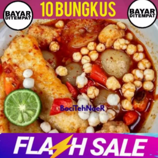 

Paket 10 bungkus baso Aci instan pedas gurih