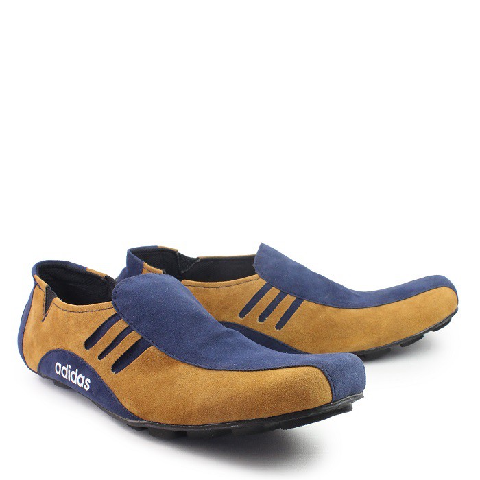 COD!!! Sepatu Slop Pria Adidas Neymar Spatu Kasual Slip On Cowok Murah bahan suede Keren Branded