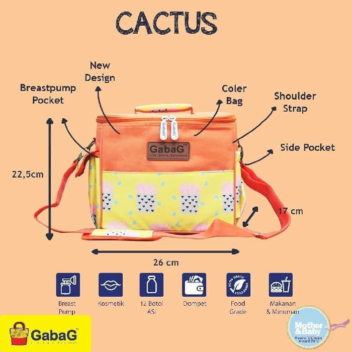 Gabag Single Sling Series Cooler Bag Cactus