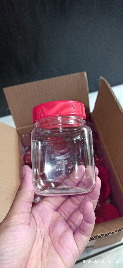 @10 Pcs Plastik Kotak 200 Ml / Toples Serbaguna