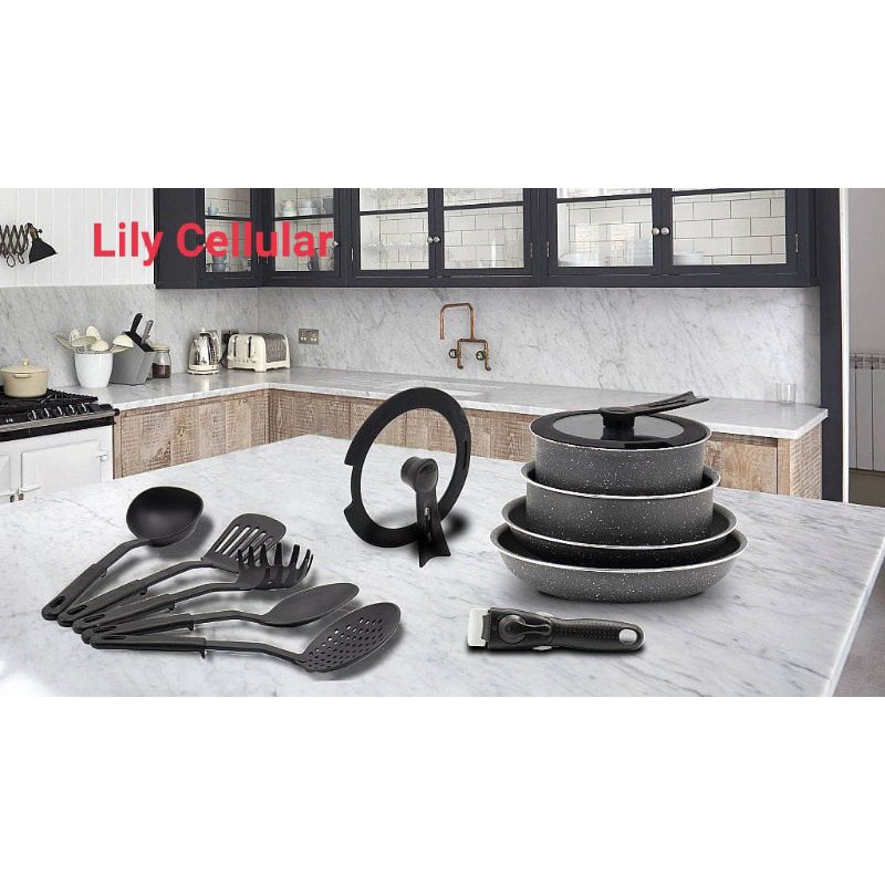 Granite Cookware Set - Panci Masak Marble Set Idealife IL22A