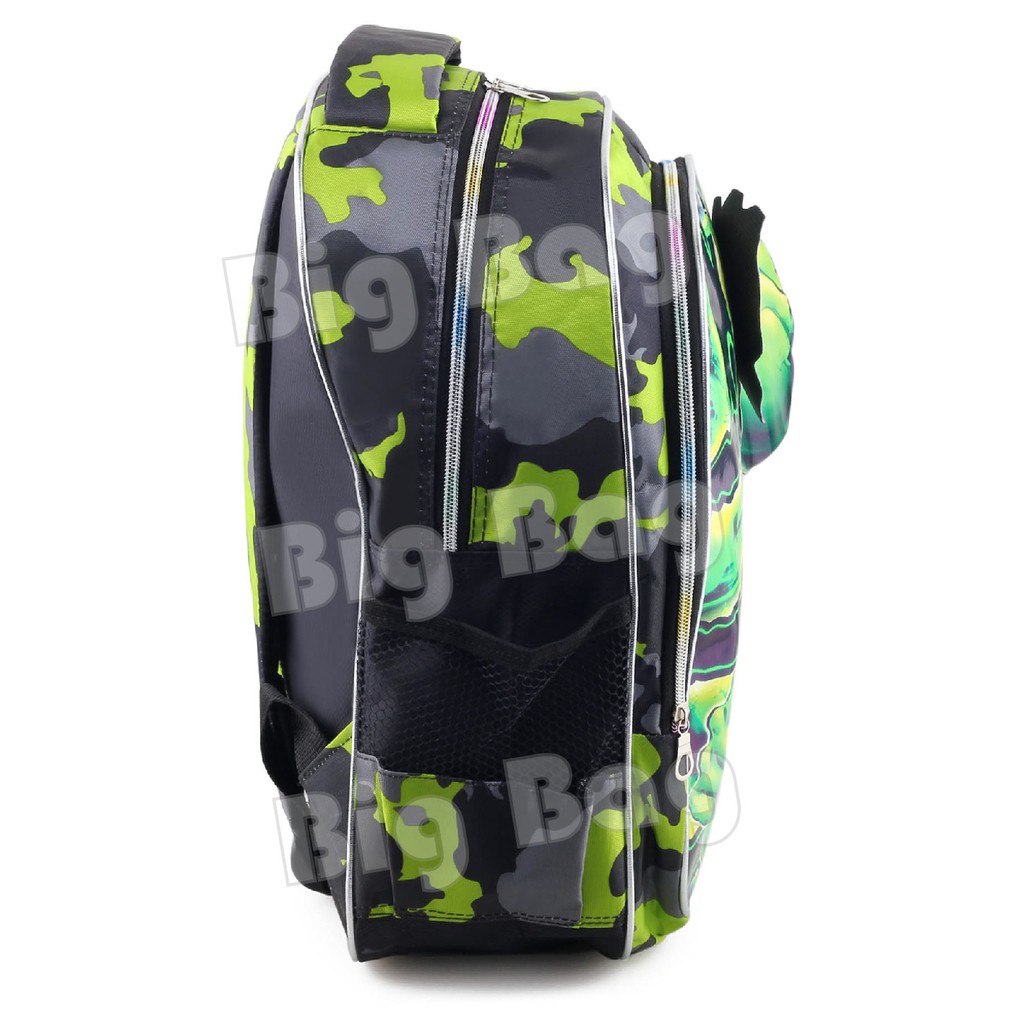 PTS - Ransel Sekolah Anak Cowo / Laki Laki Karakter - HULK - PUNCH - COOL BACKPACK + FREE LUNCHBOX /BOTOL